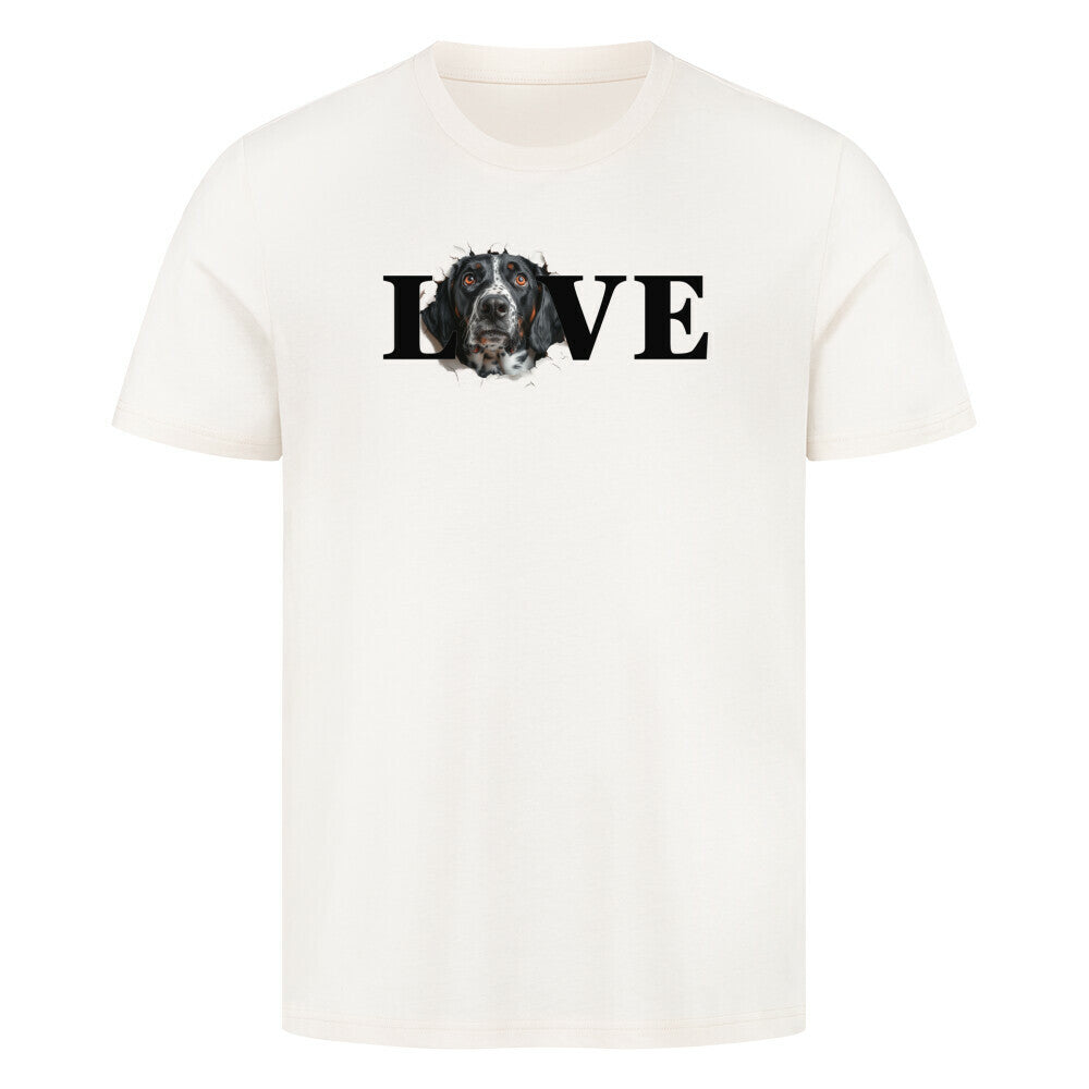 Premium T-Shirt "Deutsch Kurzhaar - LOVE" Natural Raw – hunde-shirt.de