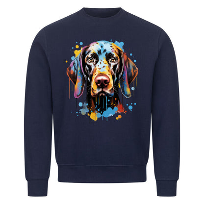 Premium Sweatshirt "Deutsch Kurzhaar - Paint" Navy Blue – hunde-shirt.de