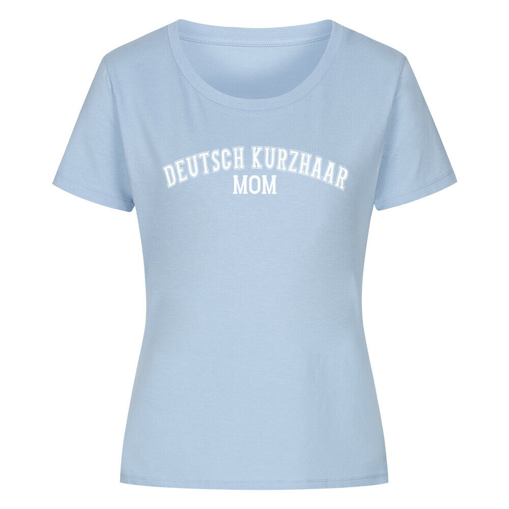 Premium Organic Damen-Shirt "Deutsch Kurzhaar - MOM" Sky Blue – hunde-shirt.de