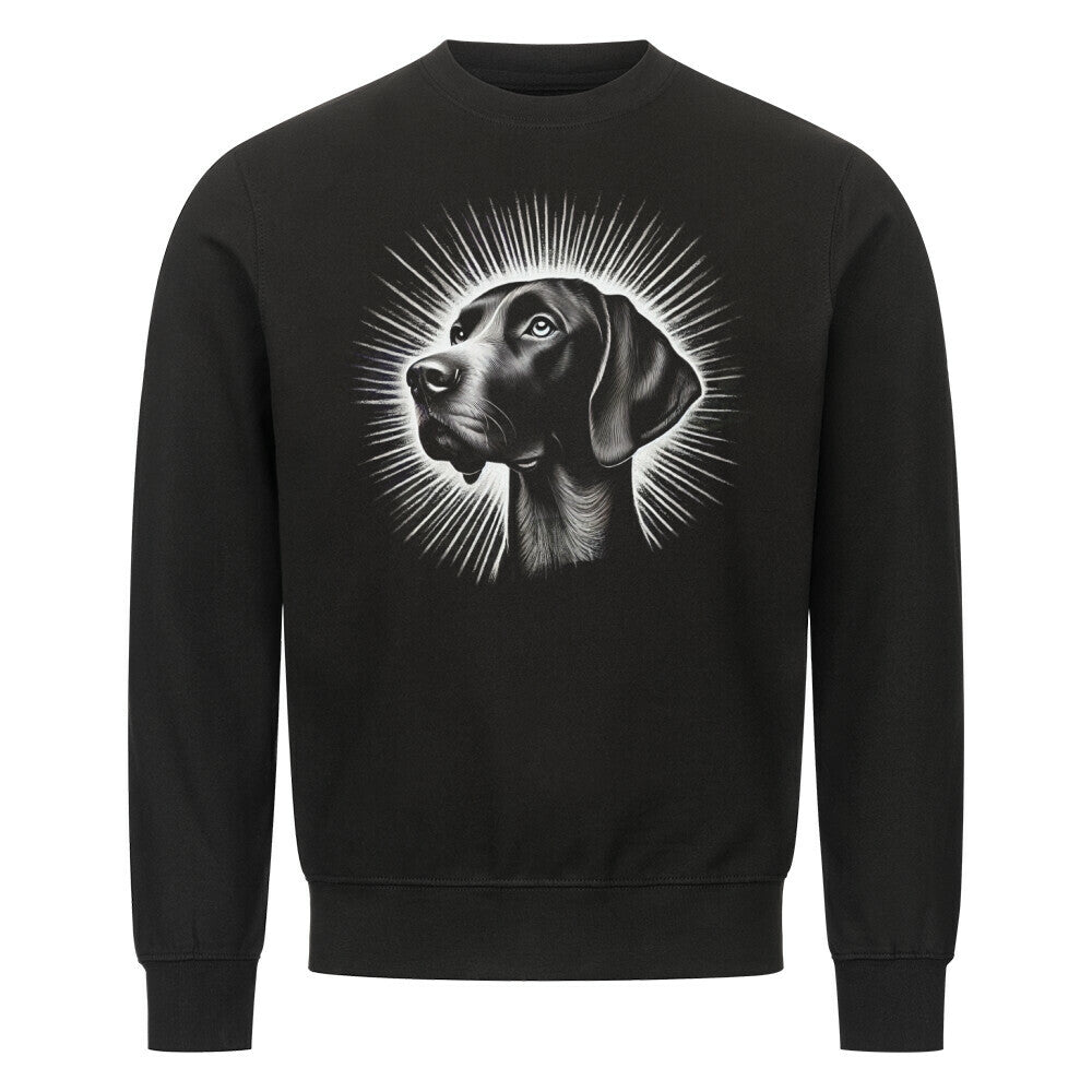 Premium Sweatshirt "Deutsch Kurzhaar - Shine" Schwarz – hunde-shirt.de