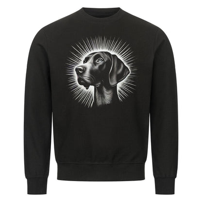 Premium Sweatshirt "Deutsch Kurzhaar - Shine" Schwarz – hunde-shirt.de