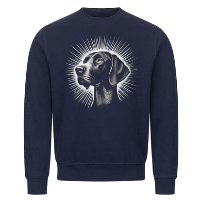 Premium Sweatshirt "Deutsch Kurzhaar - Shine" Navy Blue – hunde-shirt.de