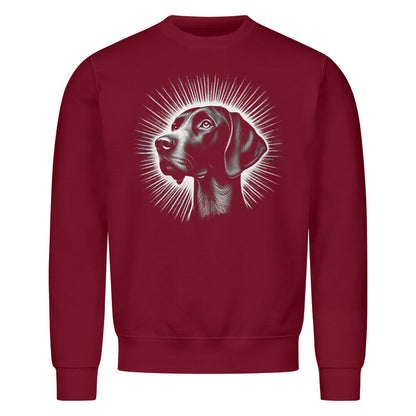 Premium Sweatshirt "Deutsch Kurzhaar - Shine" Burgunder – hunde-shirt.de
