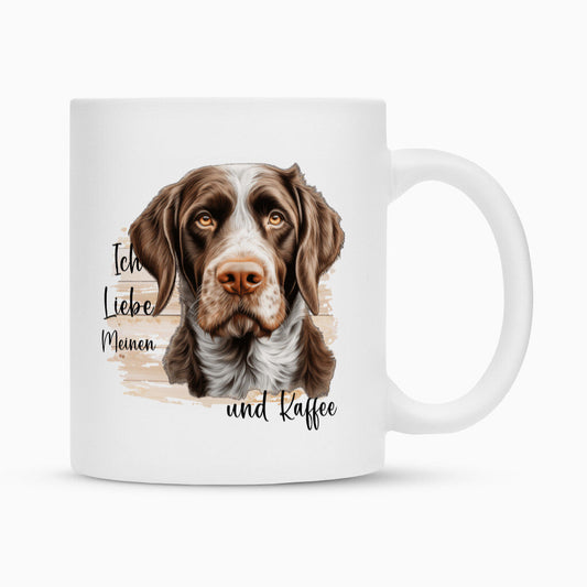 Tasse "Deutsch Drahthaar - Ich liebe..." Weiß – hunde-shirt.de