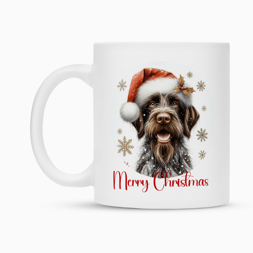 Tasse "Deutsch Drahthaar - Merry Christmas" – hunde-shirt.de
