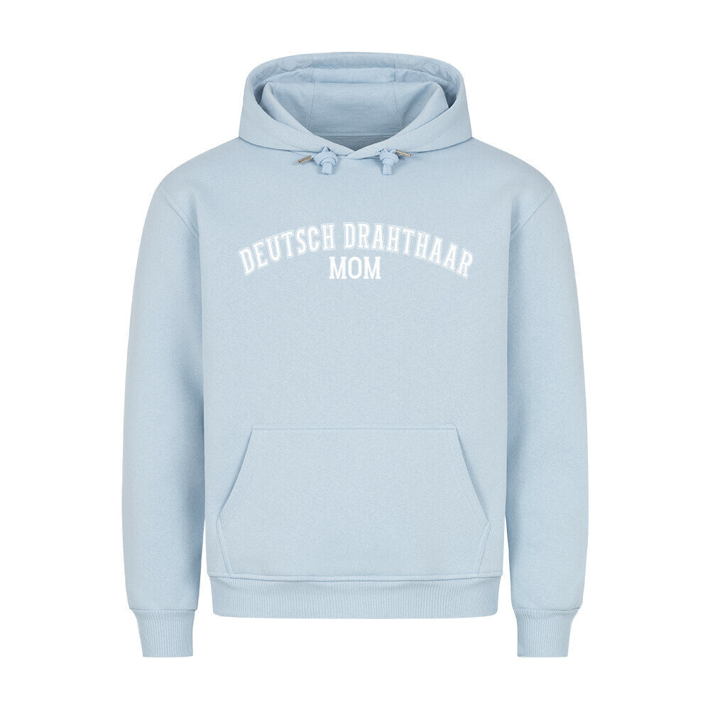 Premium Hoodie "Deutsch Drahthaar - MOM" Babyblau – hunde-shirt.de