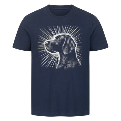 Premium T-Shirt "Deutsch Drahthaar - Shine" French Navy – hunde-shirt.de