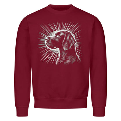 Premium Sweatshirt "Deutsch Drahthaar - Shine" Burgunder – hunde-shirt.de