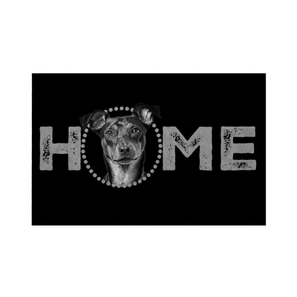 Fußmatte "Deutscher Pinscher - HOME-Edition" Weiß – hunde-shirt.de