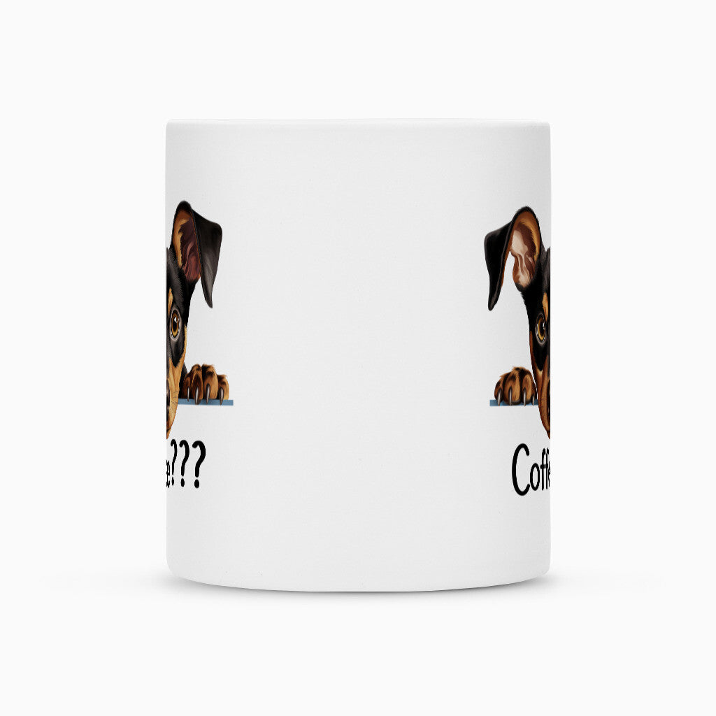 Tasse "Deutscher Pinscher - Coffee???" – hunde-shirt.de