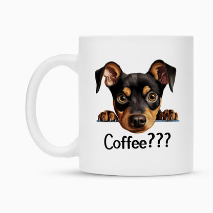 Tasse "Deutscher Pinscher - Coffee???" – hunde-shirt.de