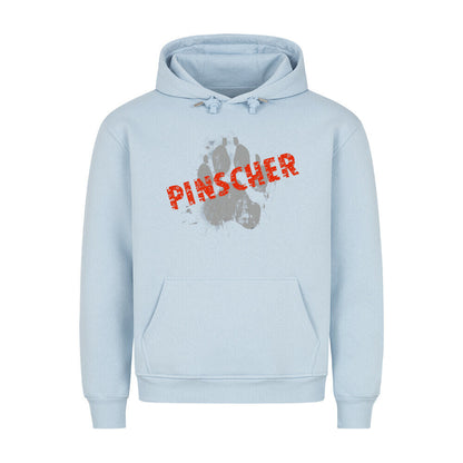 Premium Hoodie "Deutscher Pinscher - PAW" Babyblau – hunde-shirt.de