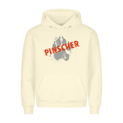 Premium Hoodie "Deutscher Pinscher - PAW" Beige – hunde-shirt.de