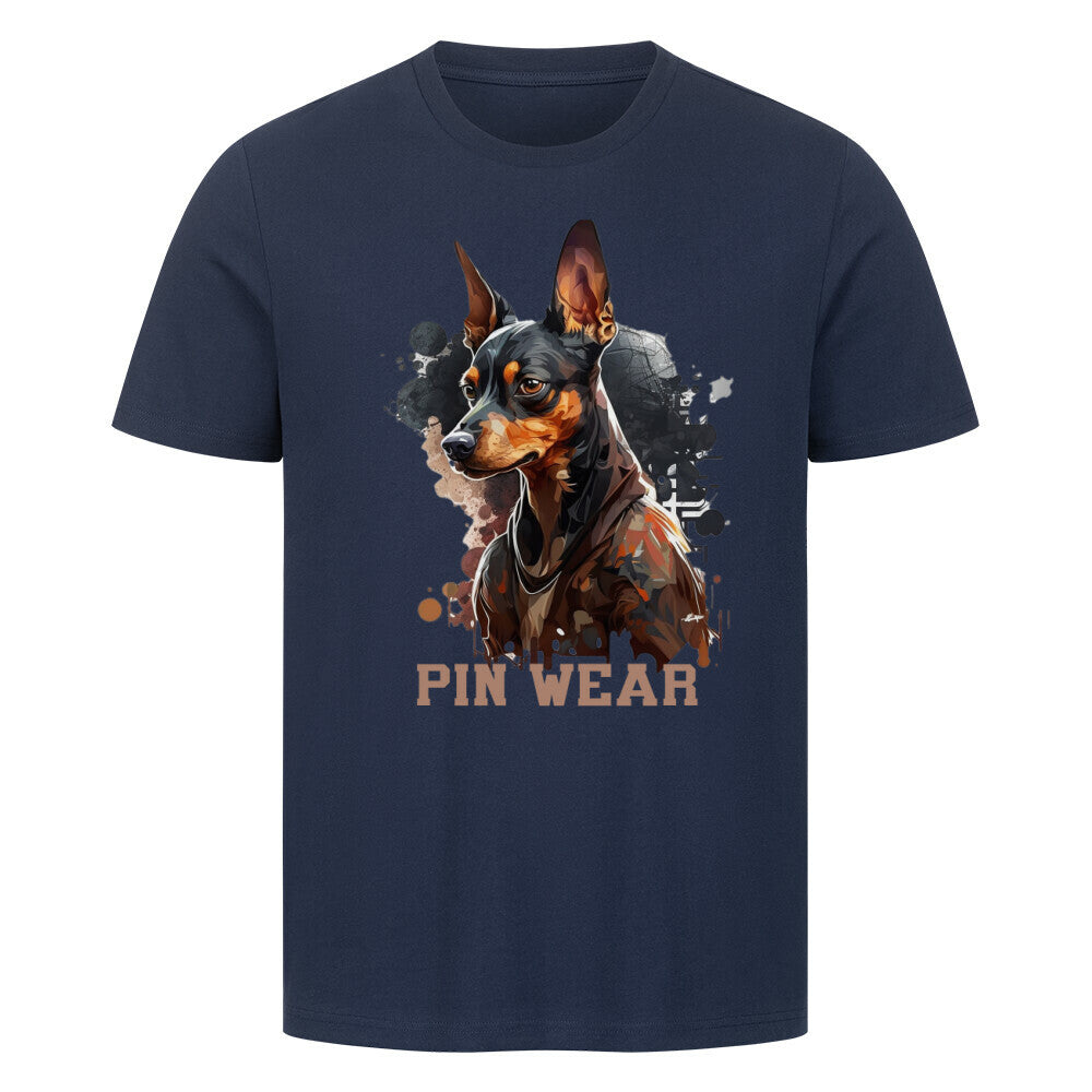 Premium T-Shirt "Deutscher Pinscher - PIN WEAR" French Navy – hunde-shirt.de
