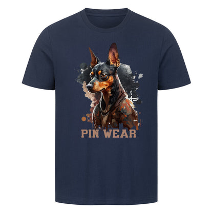 Premium T-Shirt "Deutscher Pinscher - PIN WEAR" French Navy – hunde-shirt.de