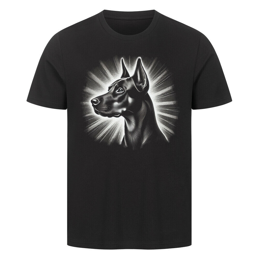 Premium T-Shirt "Deutscher Pinscher - Shine" Schwarz – hunde-shirt.de