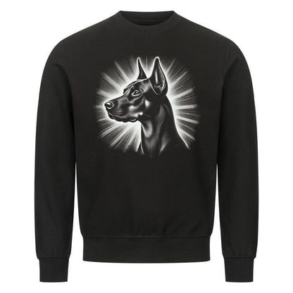 Premium Sweatshirt "Deutscher Pinscher - Shine" Schwarz – hunde-shirt.de