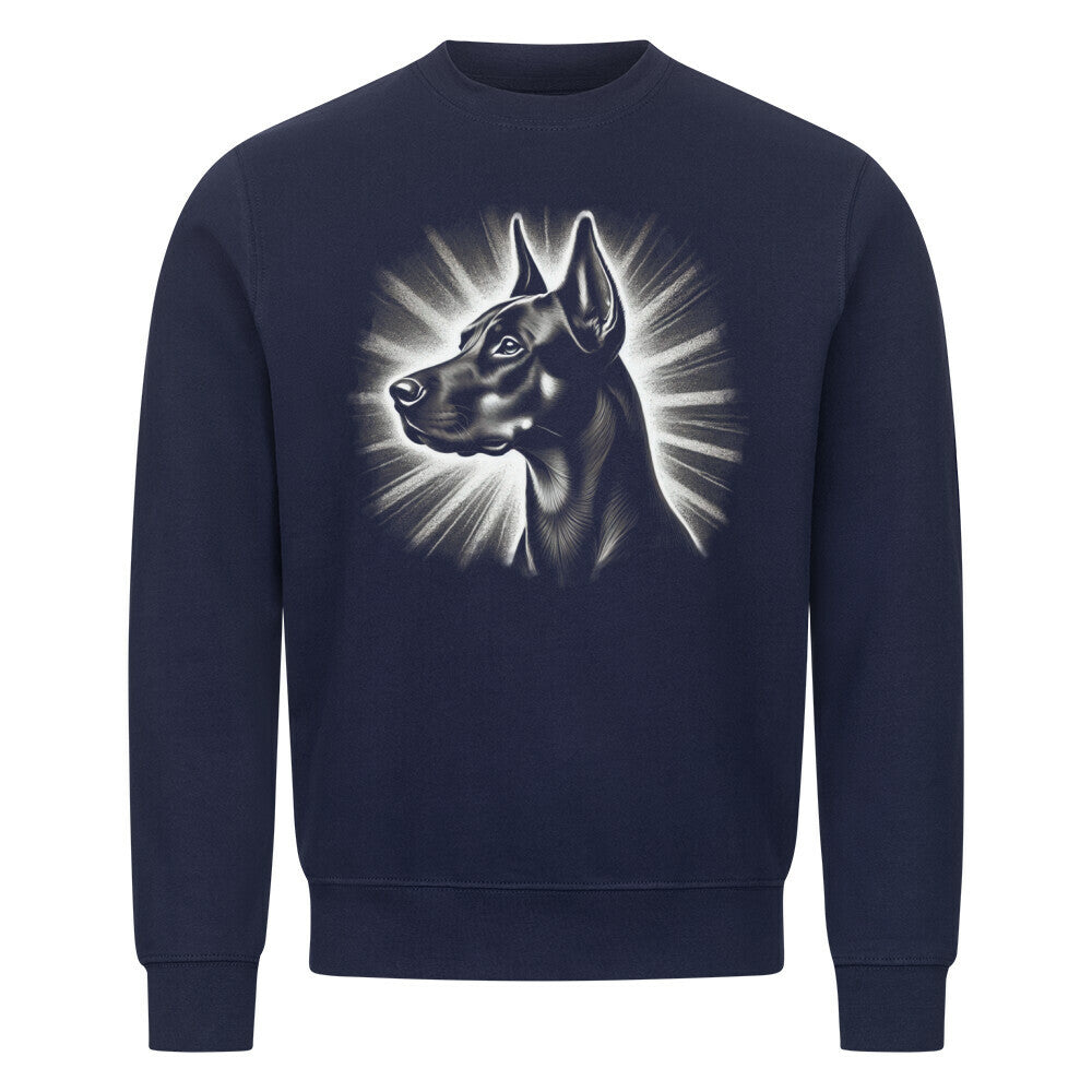Premium Sweatshirt "Deutscher Pinscher - Shine" Navy Blue – hunde-shirt.de
