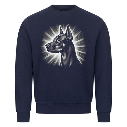 Premium Sweatshirt "Deutscher Pinscher - Shine" Navy Blue – hunde-shirt.de