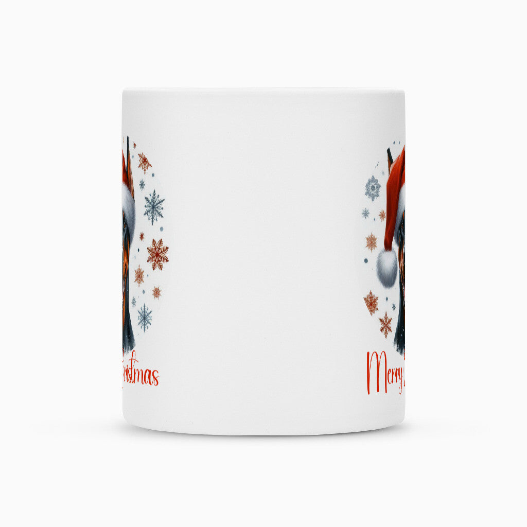 Tasse "Dobermann - Merry Christmas" – hunde-shirt.de