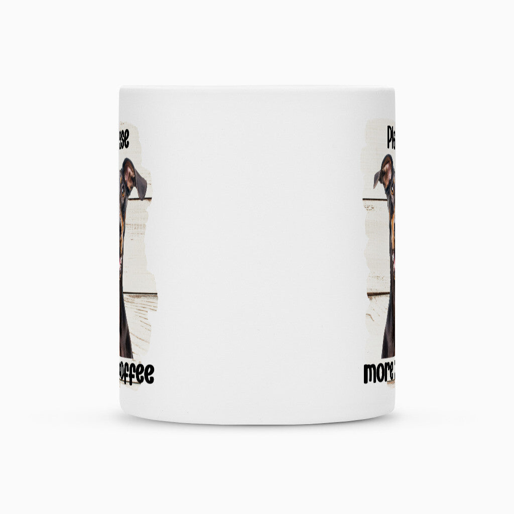 Tasse "Dobermann - Please more Coffee" – hunde-shirt.de