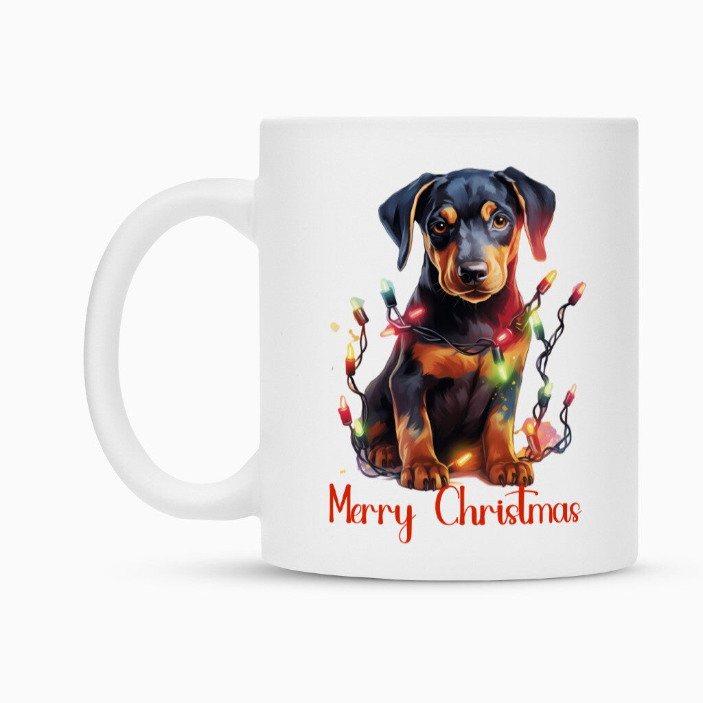 Tasse "Dobermann - Puppy Christmas" – hunde-shirt.de