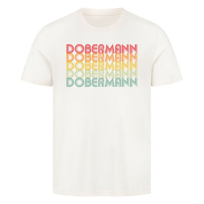 Premium T-Shirt "Dobermann - RETRO" Natural Raw – hunde-shirt.de