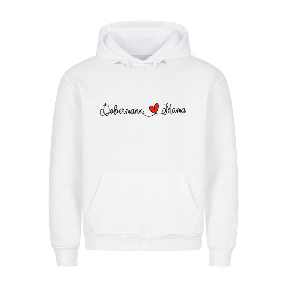 Premium Hoodie "Dobermann - Mama" Weiß – hunde-shirt.de