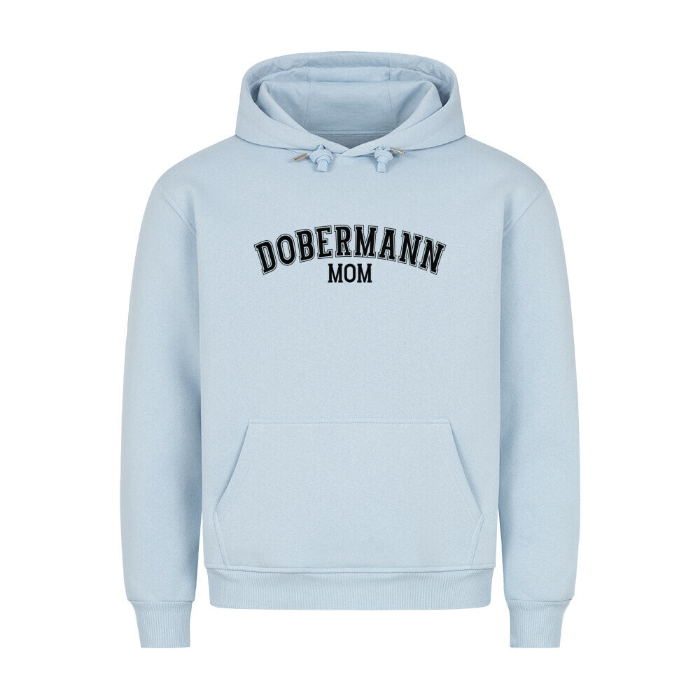 Premium Hoodie "Dobermann - MOM" Babyblau – hunde-shirt.de