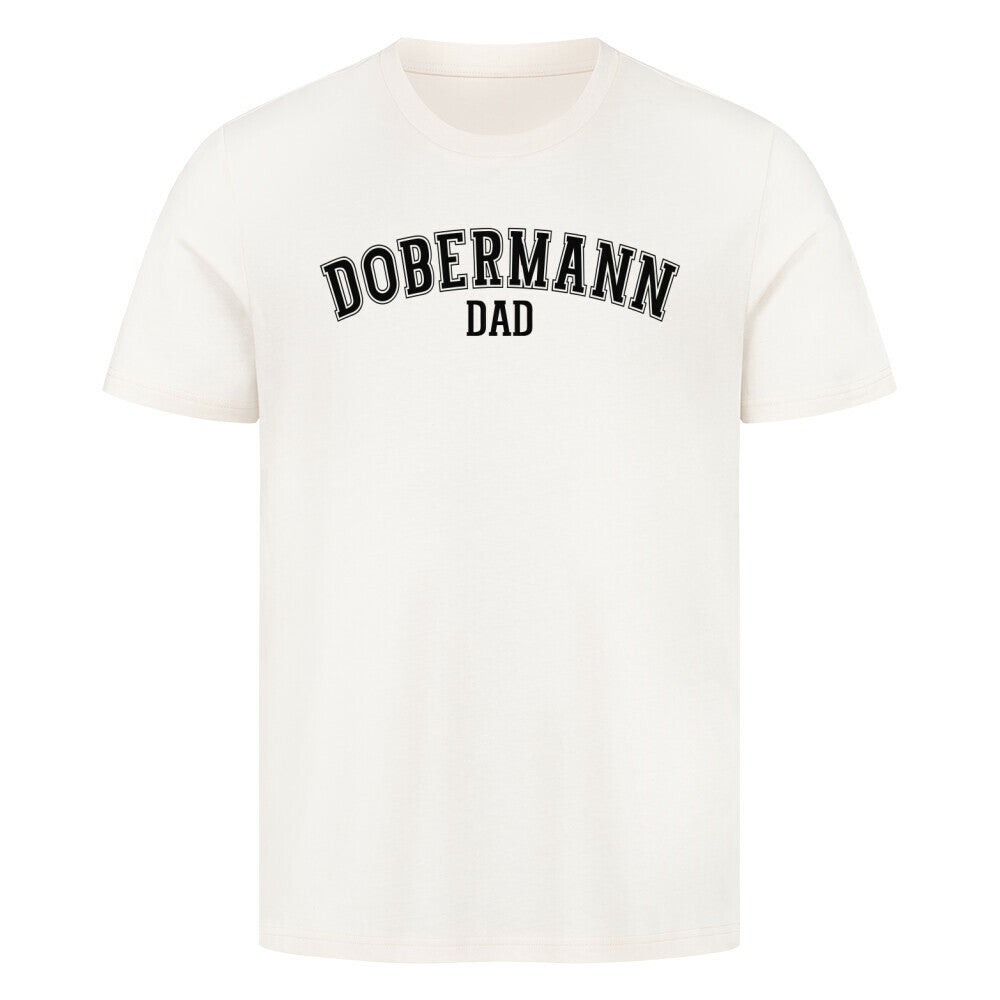 Premium T-Shirt "Dobermann - DAD" Natural Raw – hunde-shirt.de