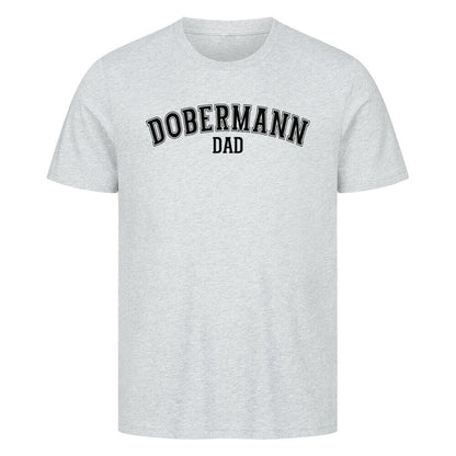 Premium T-Shirt "Dobermann - DAD" Heather Grey – hunde-shirt.de