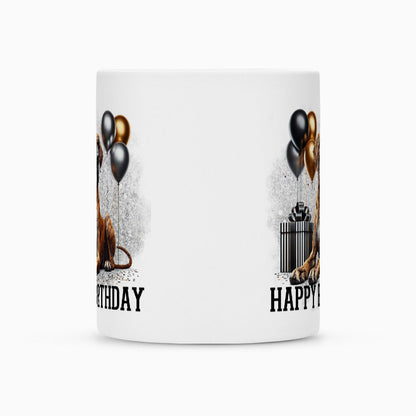 Tasse "Deutsche Dogge - Happy Birthday" – hunde-shirt.de