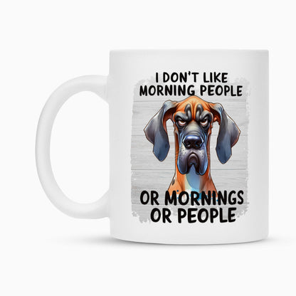 Tasse "Deutsche Dogge - Morning People" – hunde-shirt.de