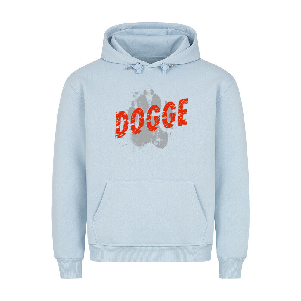 Premium Hoodie "Deutsche Dogge - PAW" Babyblau – hunde-shirt.de