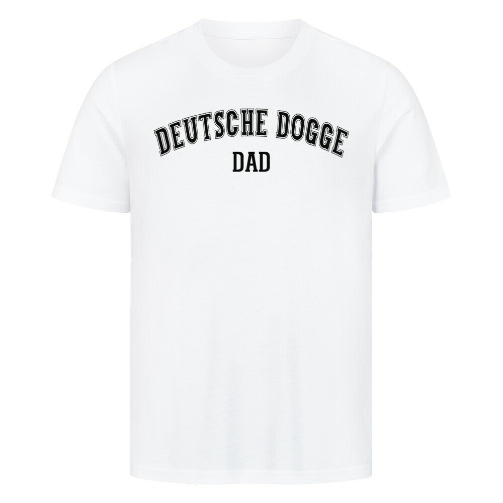 Premium T-Shirt "Deutsche Dogge - DAD" Weiß – hunde-shirt.de