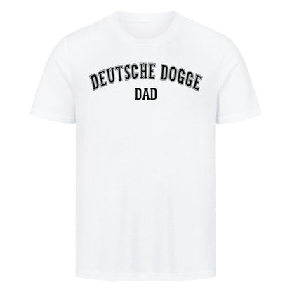 Premium T-Shirt "Deutsche Dogge - DAD" Weiß – hunde-shirt.de
