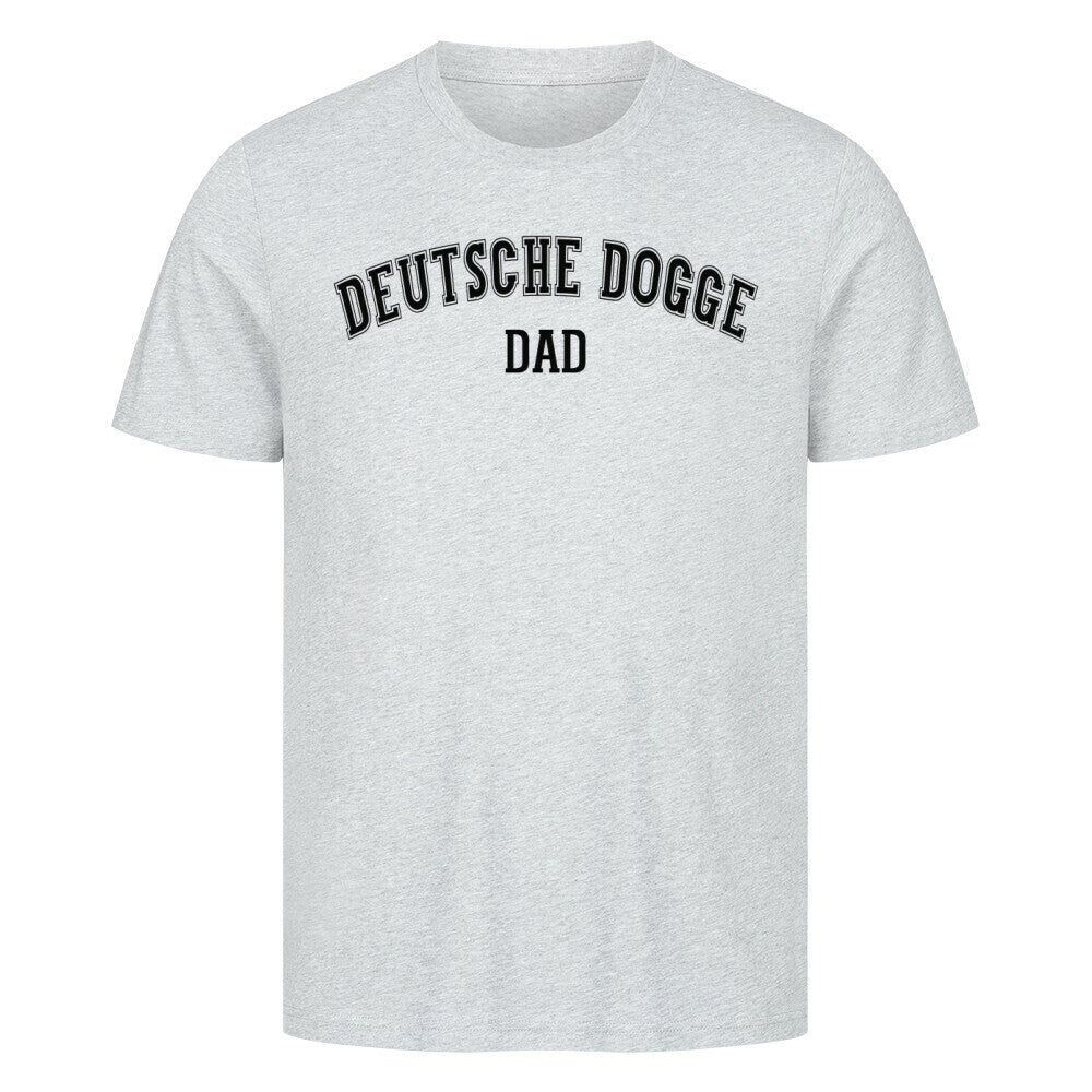 Premium T-Shirt "Deutsche Dogge - DAD" Heather Grey – hunde-shirt.de