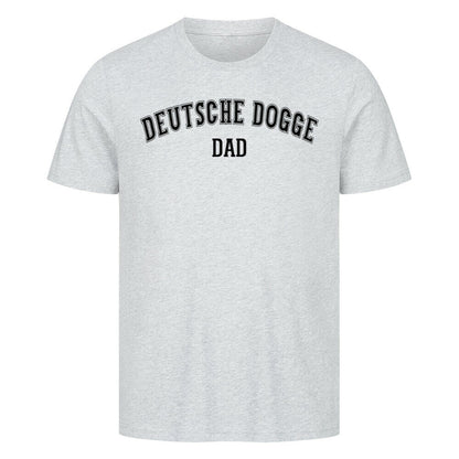 Premium T-Shirt "Deutsche Dogge - DAD" Heather Grey – hunde-shirt.de