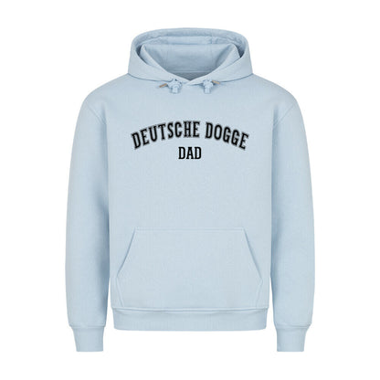 Premium Hoodie "Deutsche Dogge - DAD" Babyblau – hunde-shirt.de