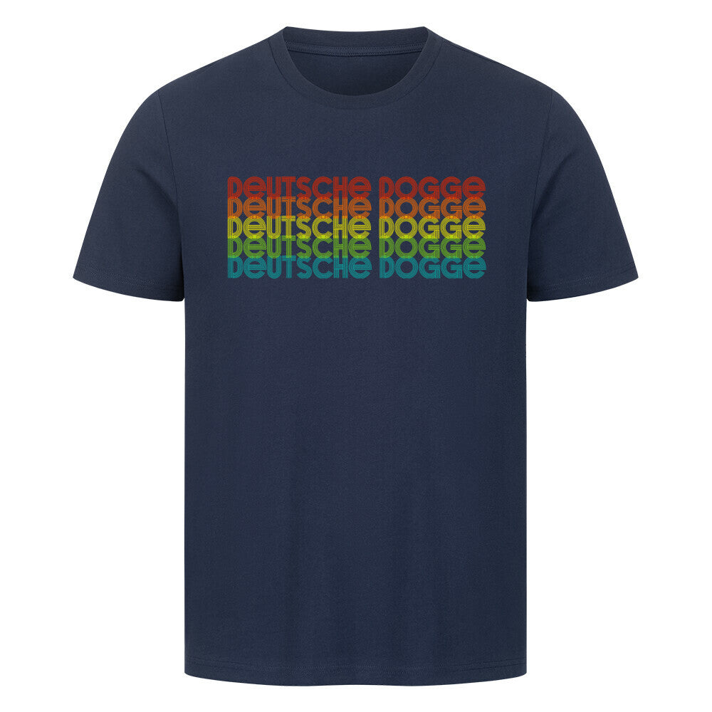 Premium T-Shirt "Deutsche Dogge - RETRO" French Navy – hunde-shirt.de