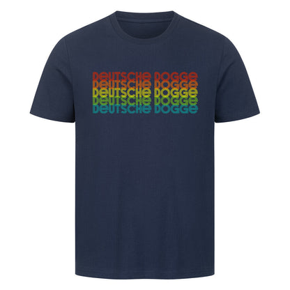 Premium T-Shirt "Deutsche Dogge - RETRO" French Navy – hunde-shirt.de