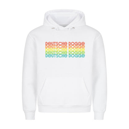 Premium Hoodie "Deutsche Dogge - RETRO" Weiß – hunde-shirt.de