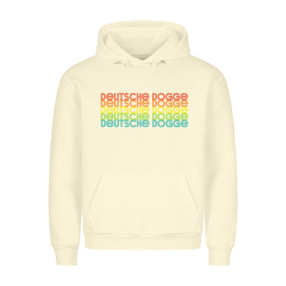 Premium Hoodie "Deutsche Dogge - RETRO" Beige – hunde-shirt.de