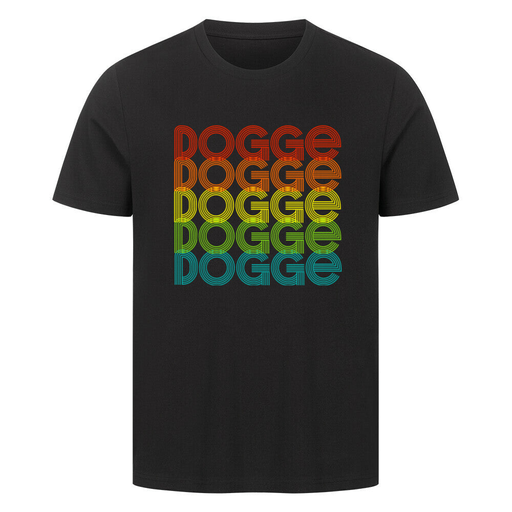 Premium T-Shirt "Deutsche Dogge - RETRO 2" Schwarz – hunde-shirt.de