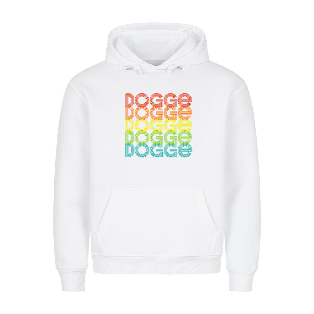 Premium Hoodie "Deutsche Dogge - RETRO 2" Weiß – hunde-shirt.de