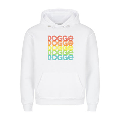 Premium Hoodie "Deutsche Dogge - RETRO 2" Weiß – hunde-shirt.de