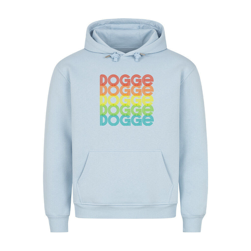Premium Hoodie "Deutsche Dogge - RETRO 2" Babyblau – hunde-shirt.de