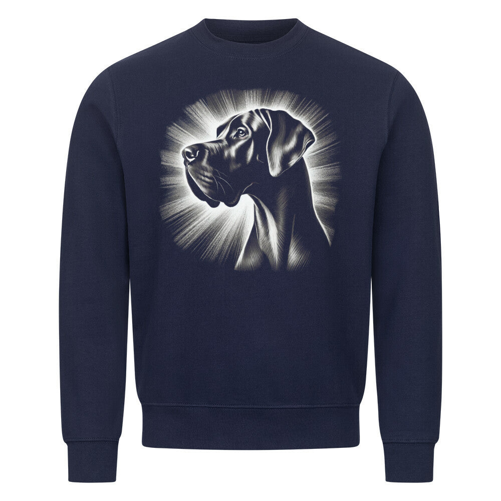 Premium Sweatshirt "Deutsche Dogge - Shine" Navy Blue – hunde-shirt.de