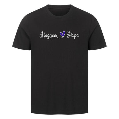Premium T-Shirt "Deutsche Dogge - Papa" Schwarz – hunde-shirt.de