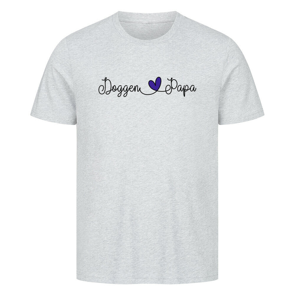 Premium T-Shirt "Deutsche Dogge - Papa" Heather Grey – hunde-shirt.de